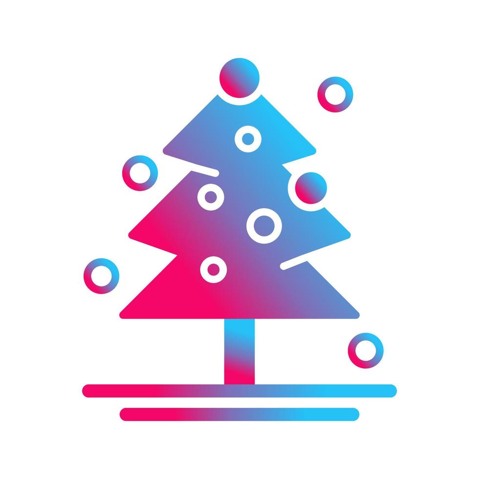 icono de vector de árbol de navidad