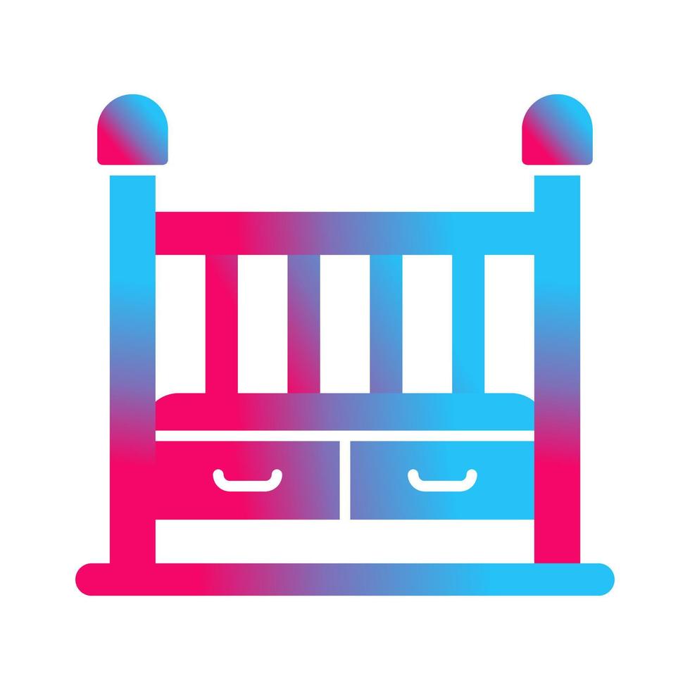 Baby Crib Vector Icon