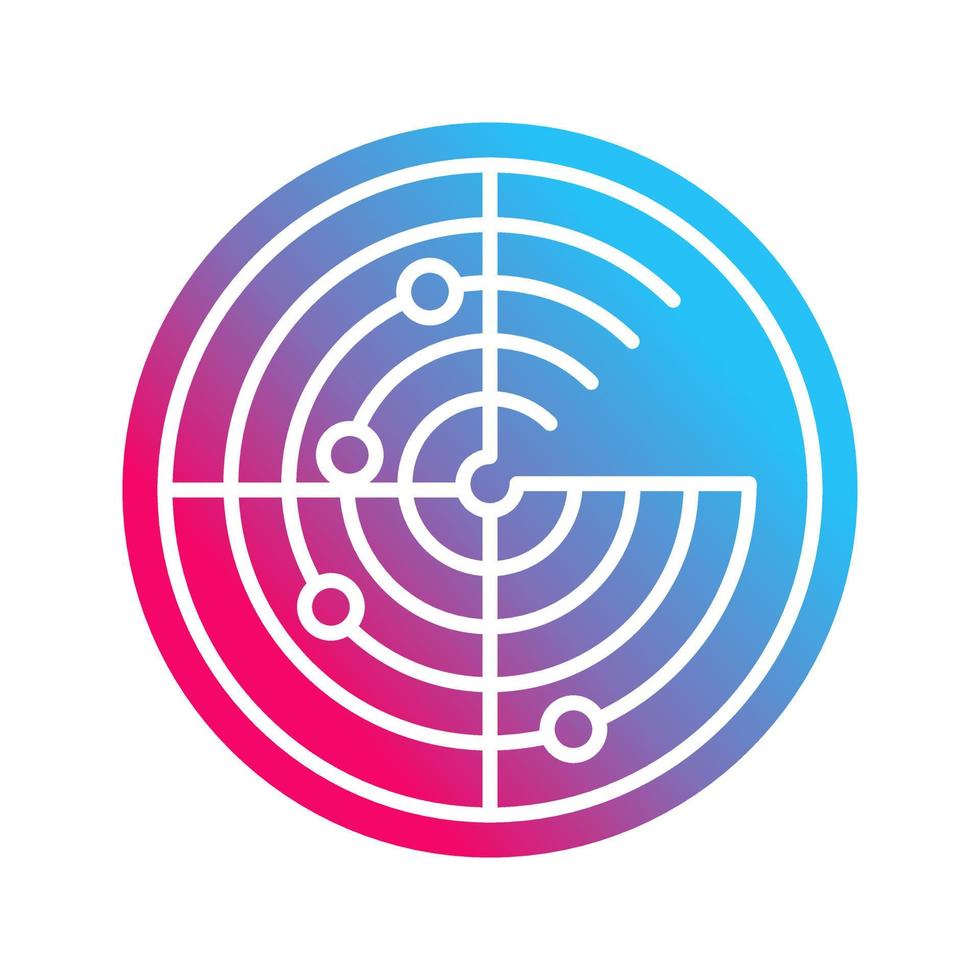 Radar Vector Icon