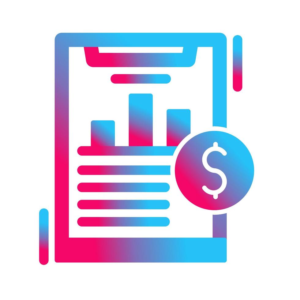 Financial Analytics Vector Icon