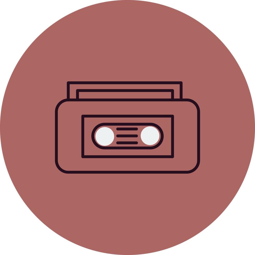 icono de vector de cinta de video