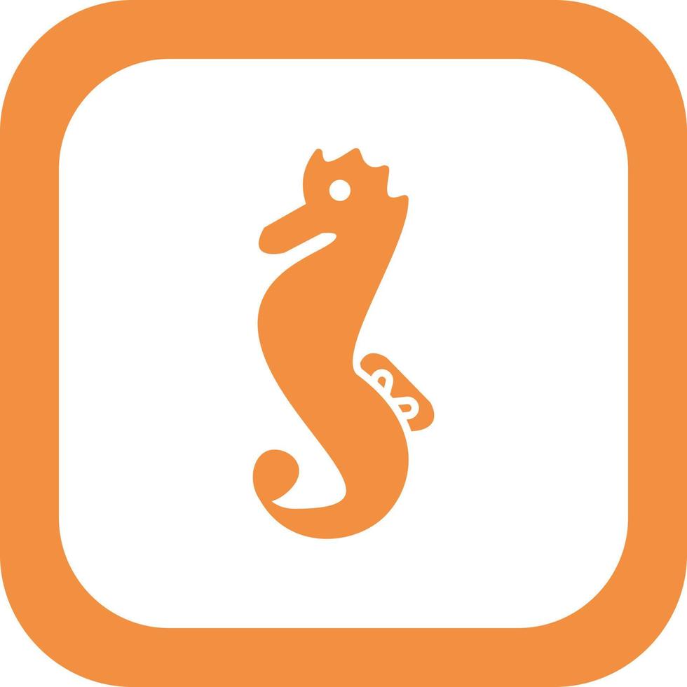Sea Horse Vector Icon
