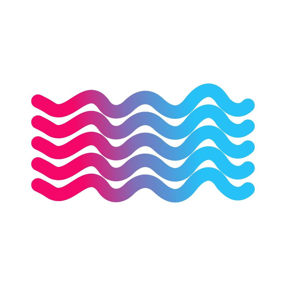 Magnetic Waves Vector Icon