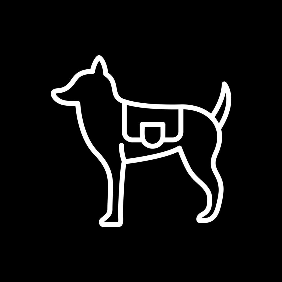 diseño de icono de vector de perro