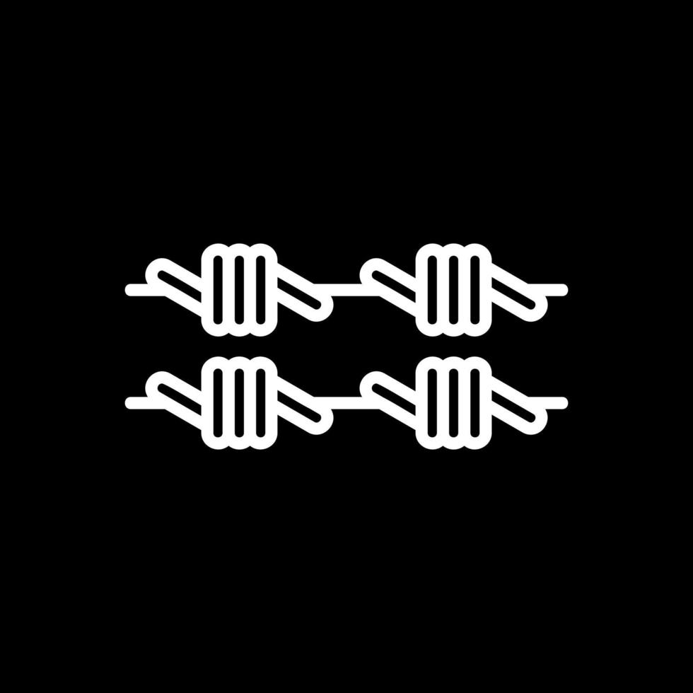 Barbed Wire Vector Icon Design