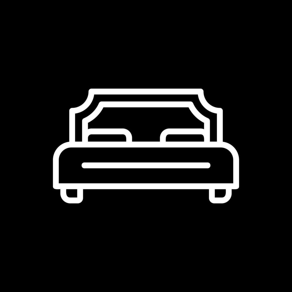 Double Bed Vector Icon Design