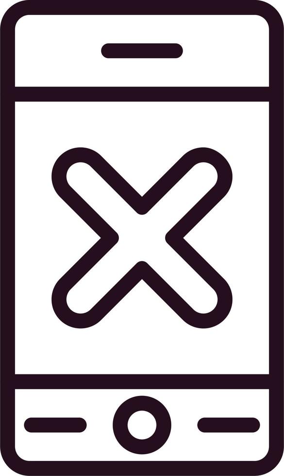 No Phone Vector Icon