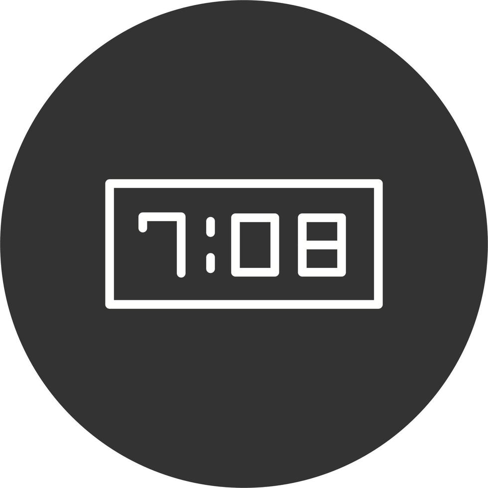 Digital Clock Vector Icon