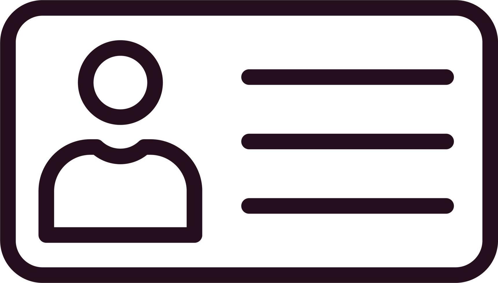 Identification Vector Icon