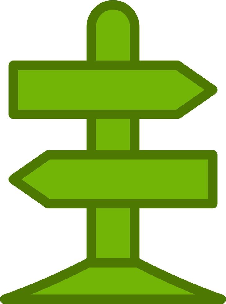 Sign Post Vector Icon