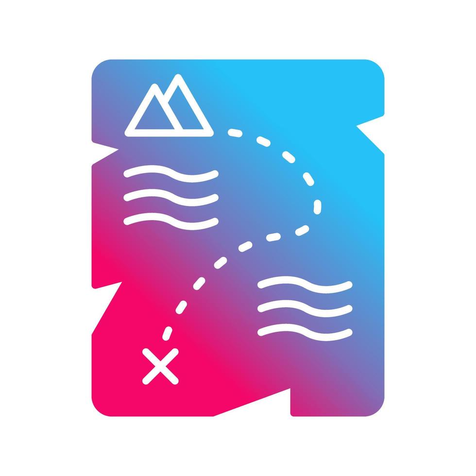 Treasure Map Vector Icon