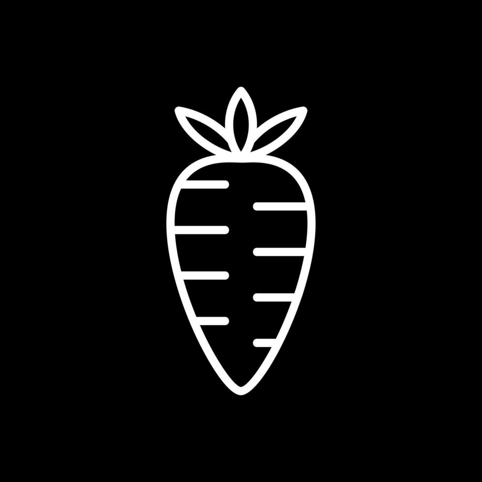 diseño de icono de vector de zanahoria
