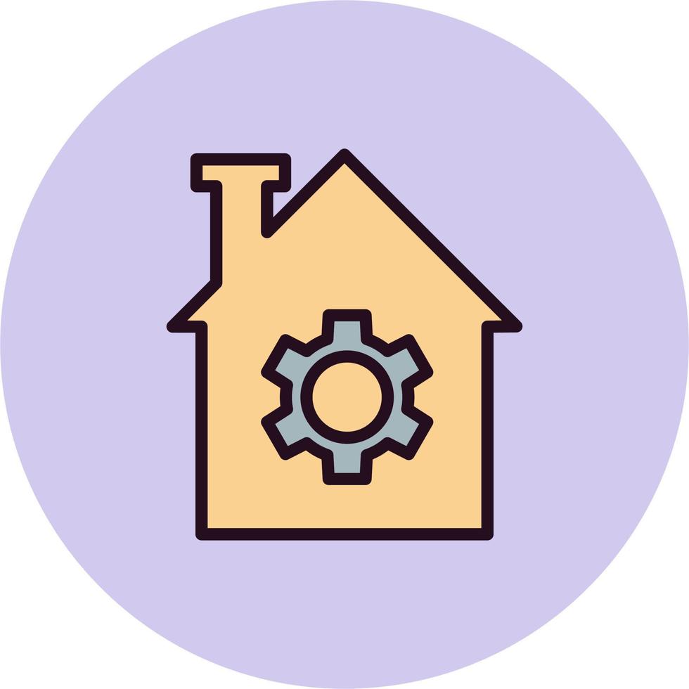 icono de vector de automatización del hogar