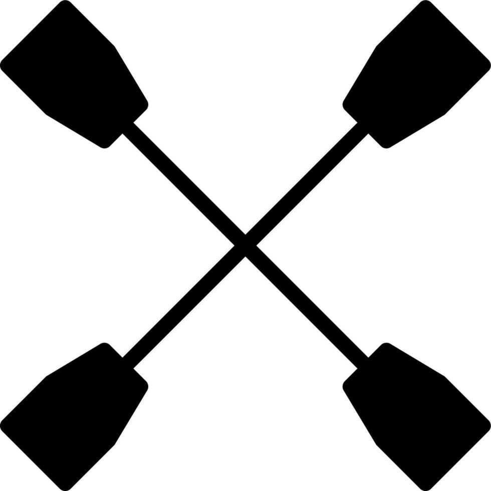 Oars Vector Icon