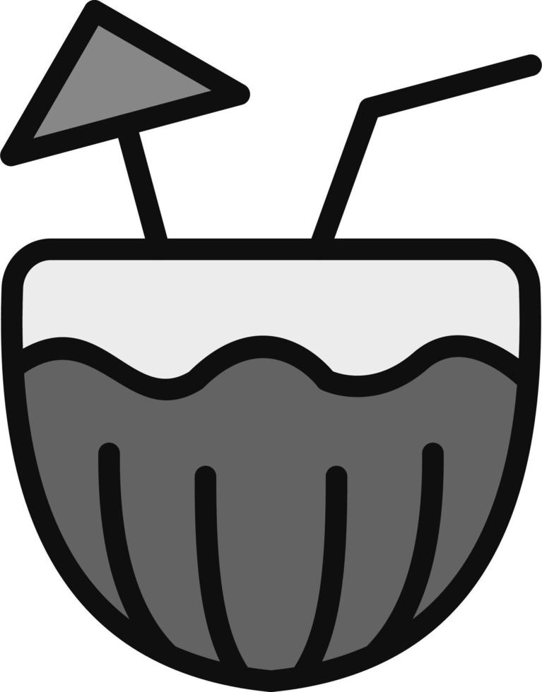 Coconut Drink Vector Icon