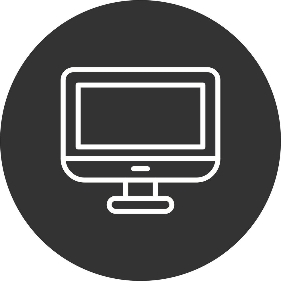 Monitor Screen Vector Icon