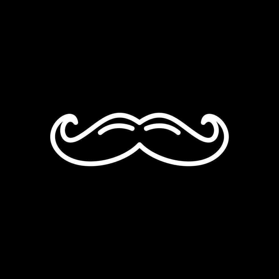 diseño de icono de vector de bigote