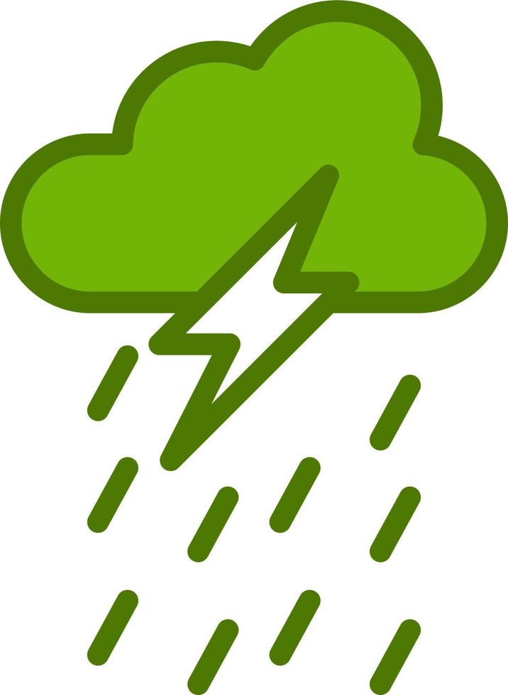Thunderstorm Vector Icon