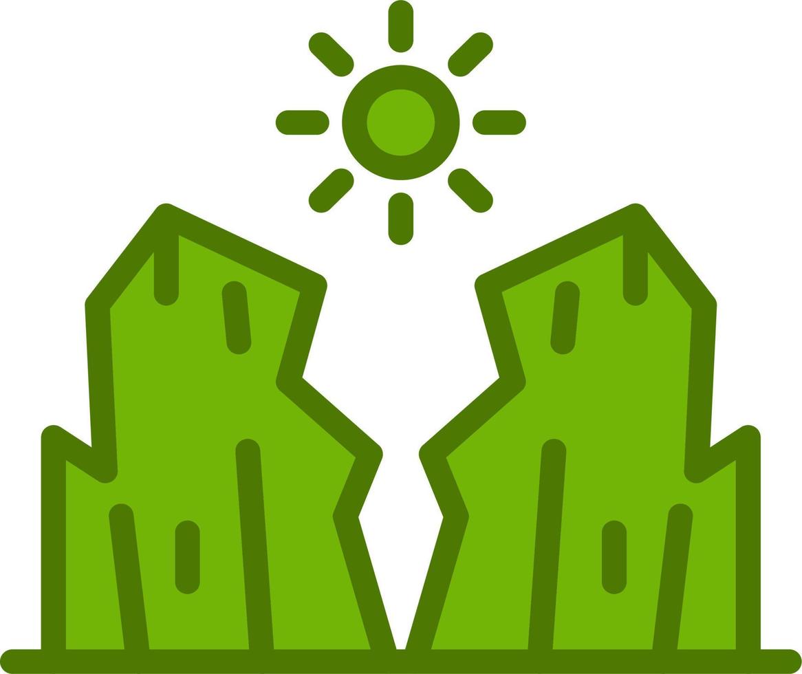 Canyon Vector Icon
