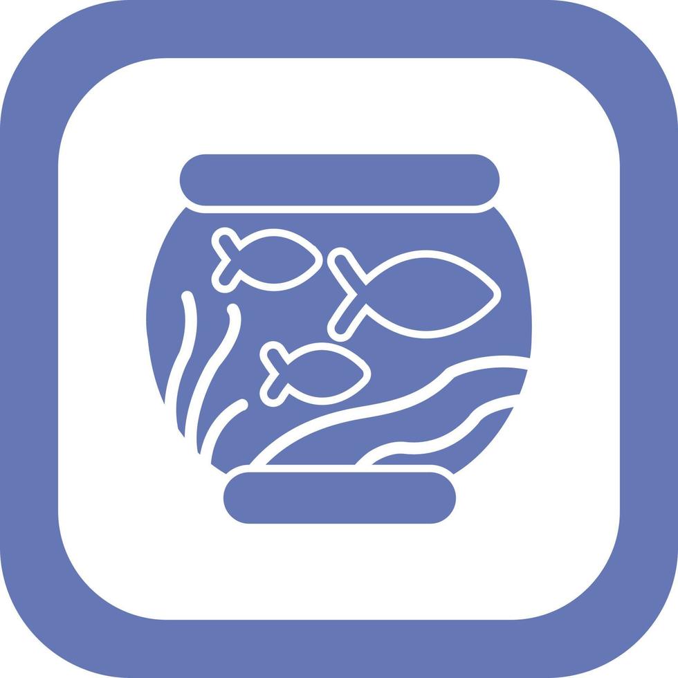 Fish Bowl Vector Icon