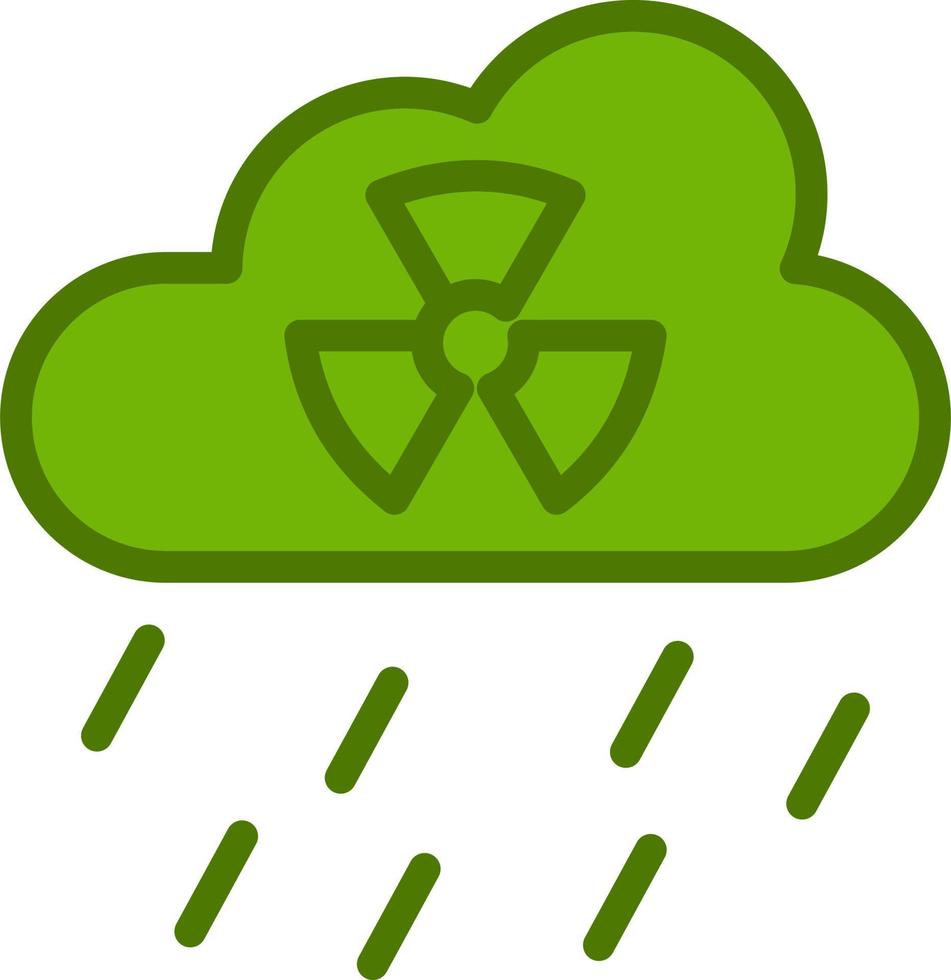 icono de vector de lluvia ácida