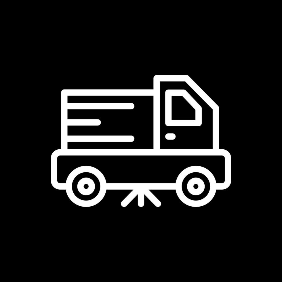 Street Sweeper Vector Icon Design