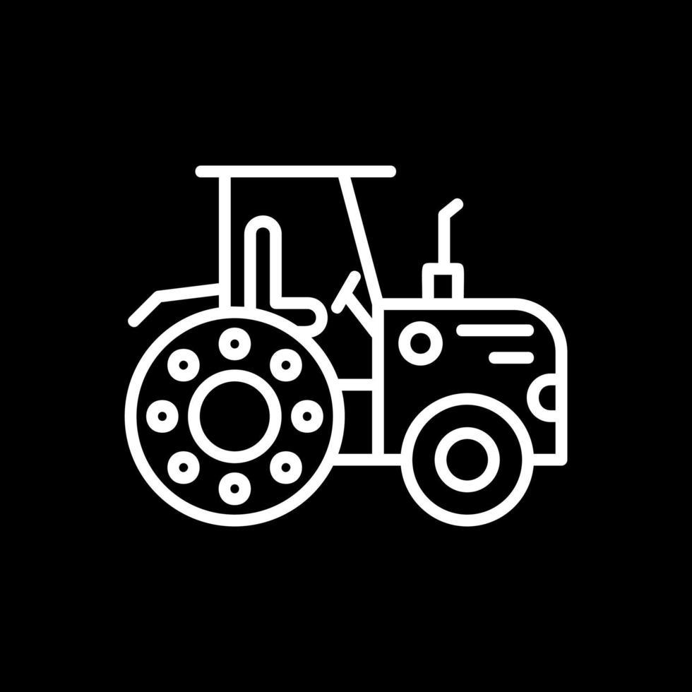 diseño de icono de vector de tractor