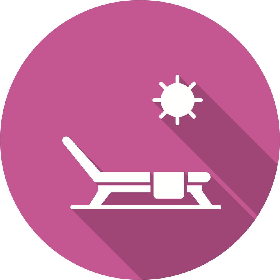 Sun bed Vector Icon