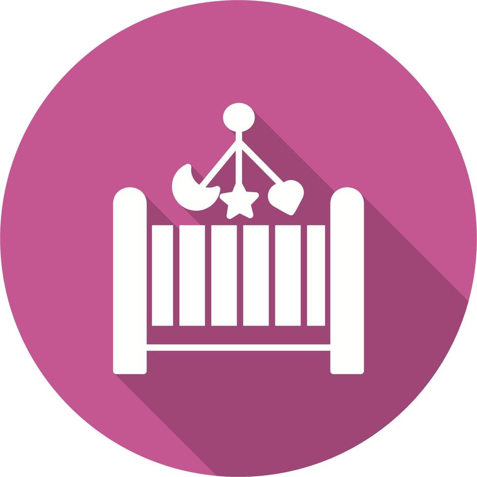 Baby crib Vector Icon