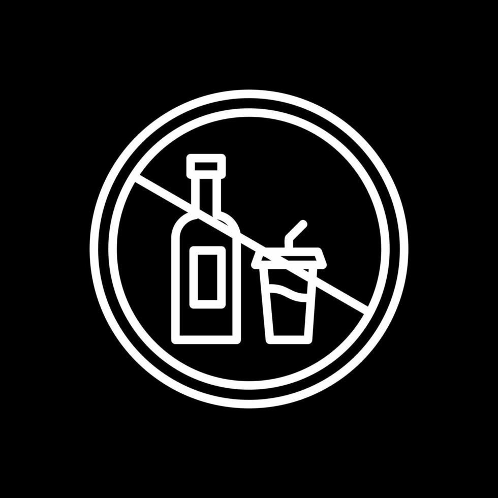 No Drink Vector Icon Design