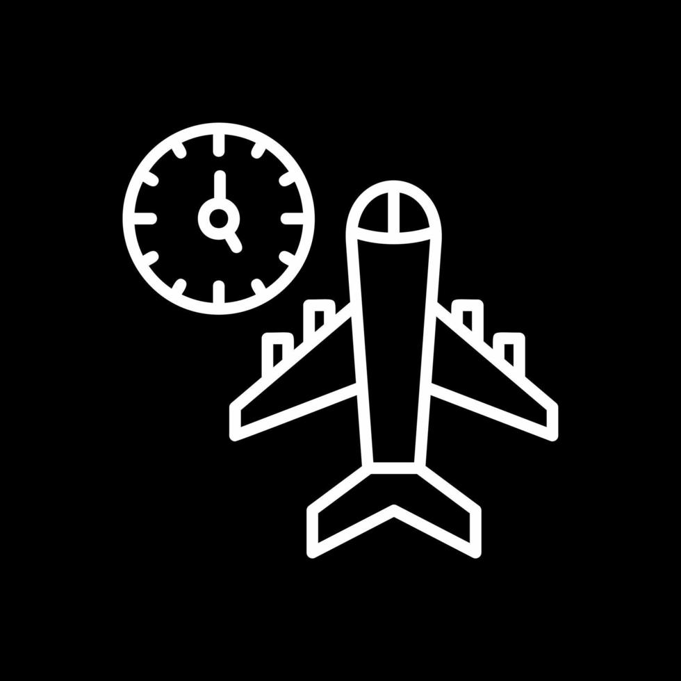 diseño de icono de vector de tiempos de vuelo