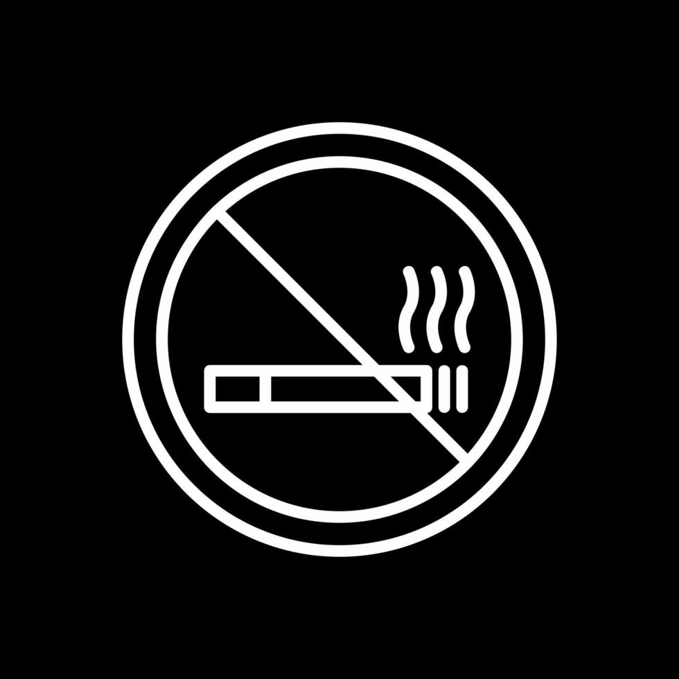 No Smoking Vector Icon Design