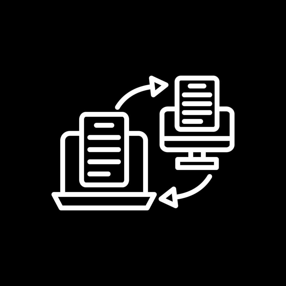 Online Transfer Vector Icon Design