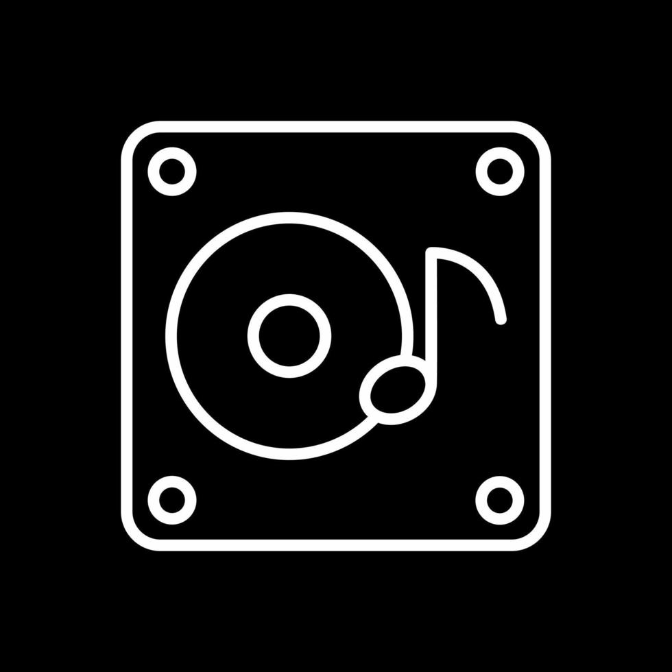 diseño de icono de vector de álbum de música