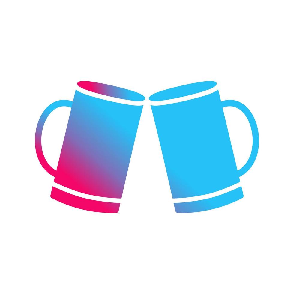 Beers Toasting Vector Icon