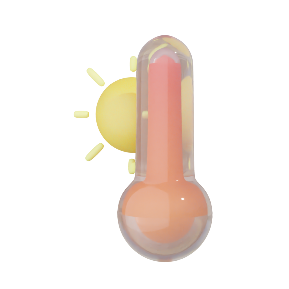 heiß Temperatur auf transparent Hintergrund png