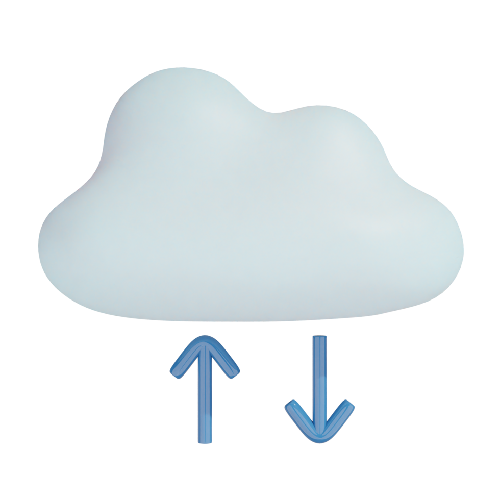 cloud up and down on transparent background png