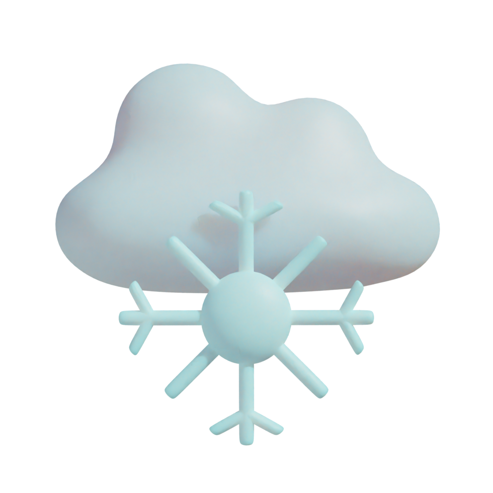 snow cloudy on transparent background png