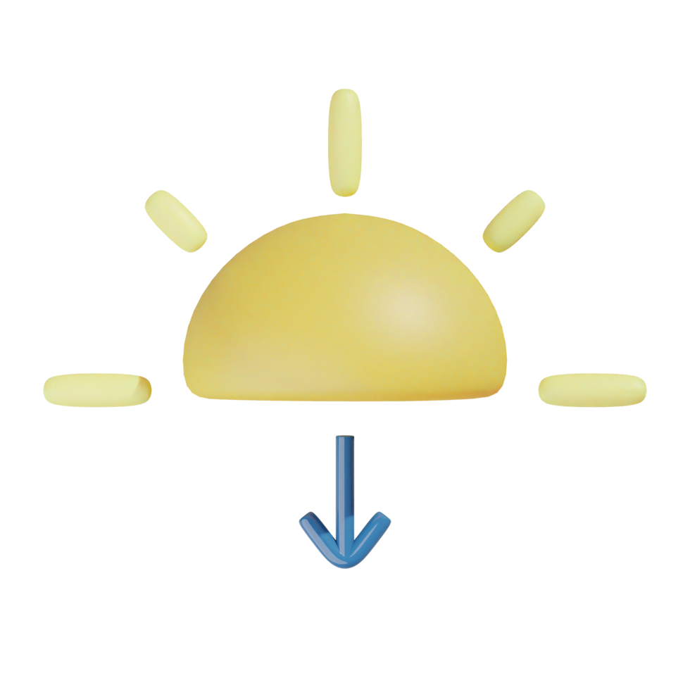 sunset on transparent background png