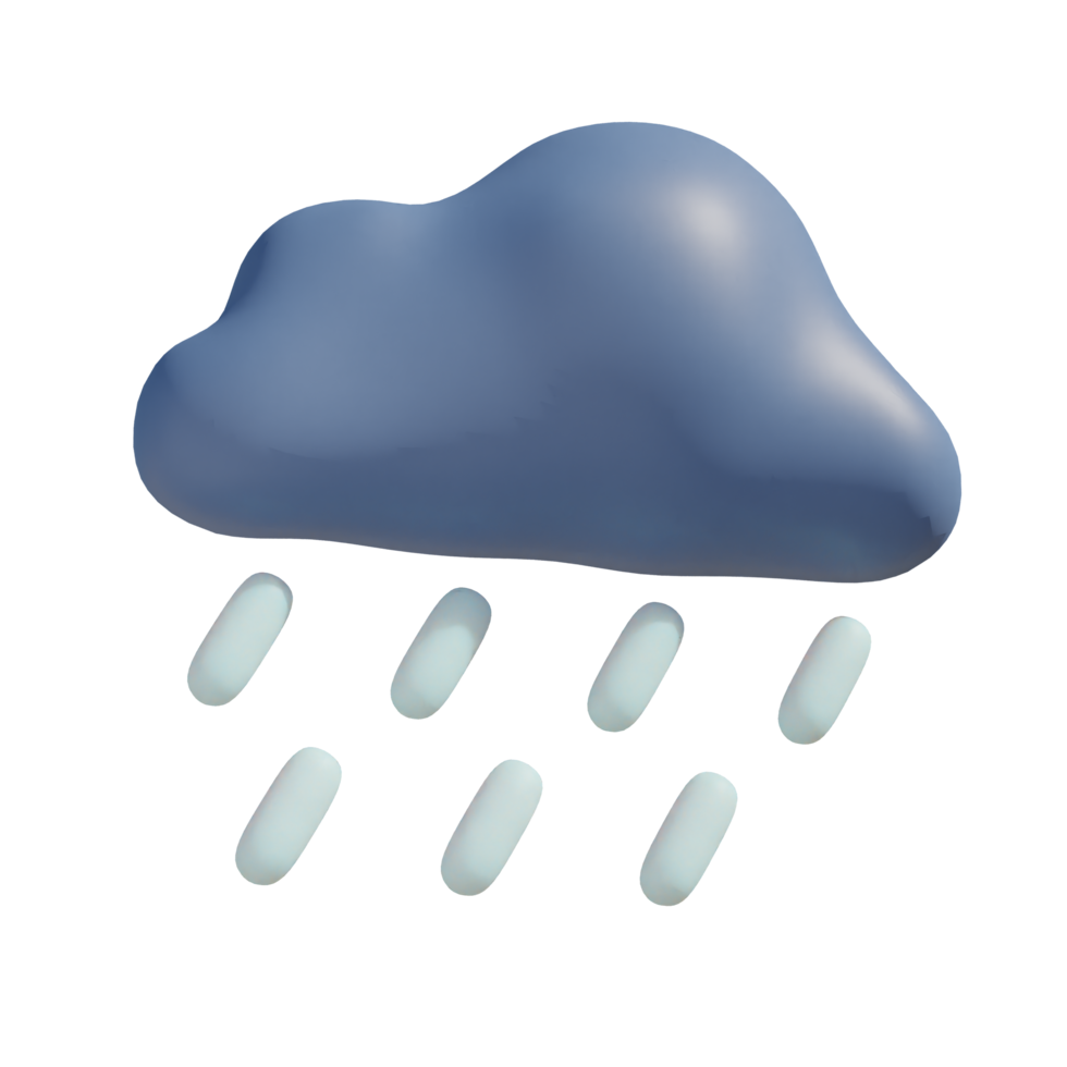 lourd pluie sur transparent Contexte png