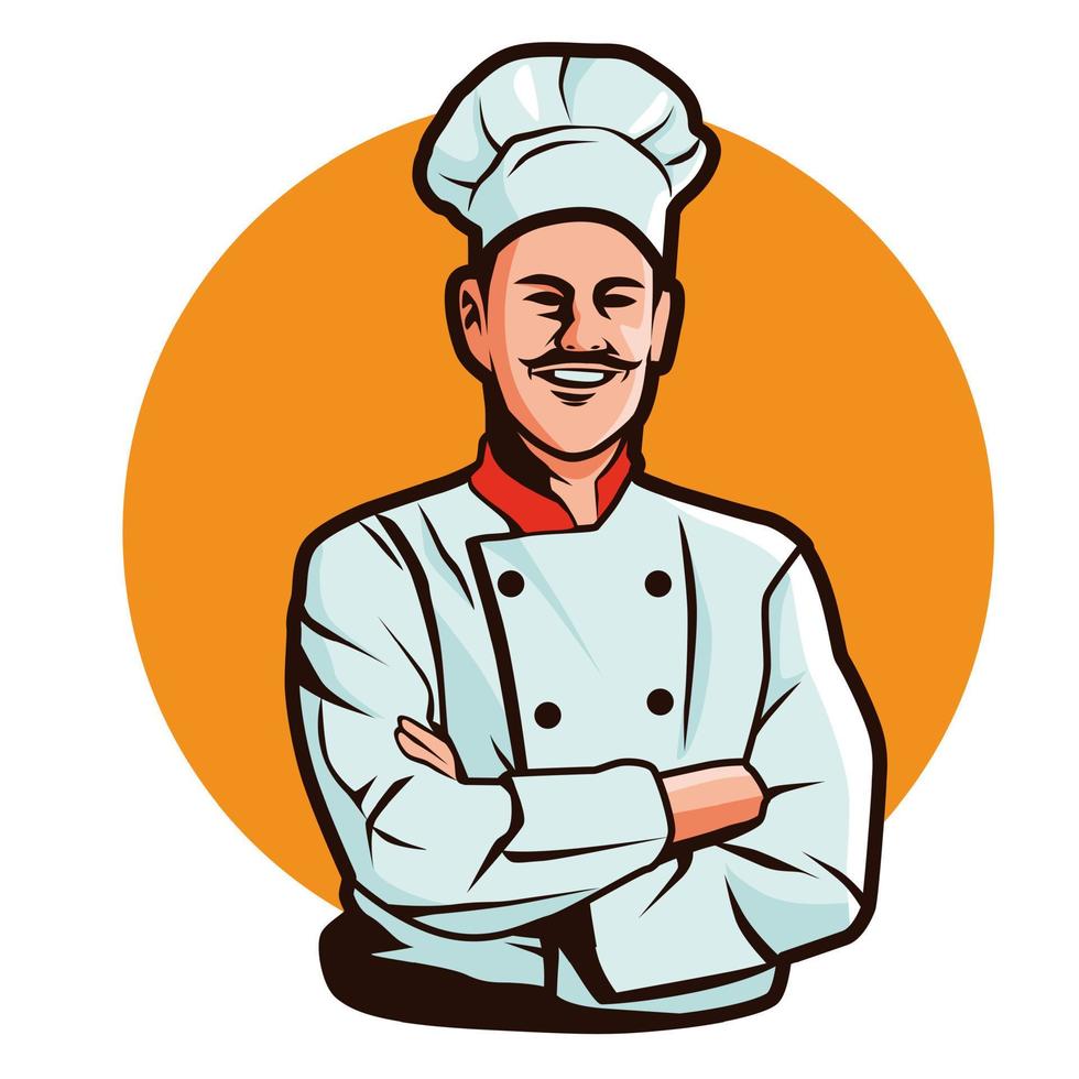 Master Chef Illustration Design Vector