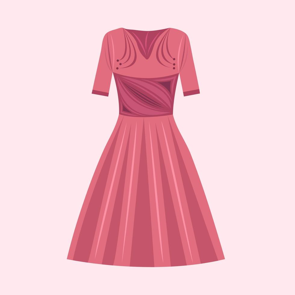 Dress vector illustration for graphic design and decorative element