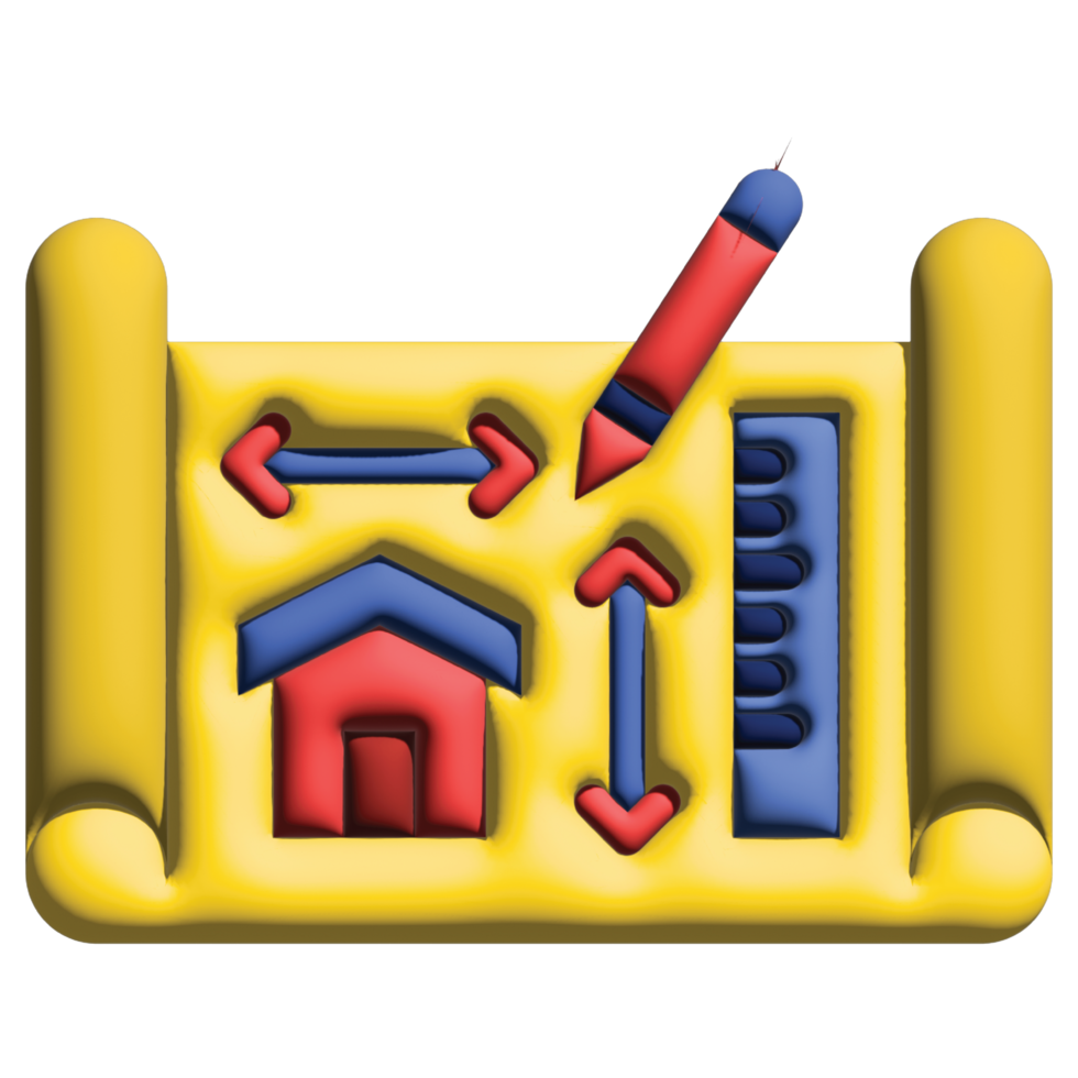 3D illustration worker png