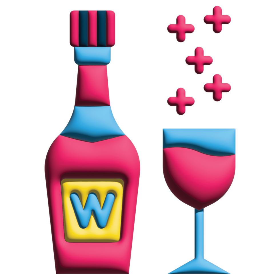 3D rendering  in easter set png