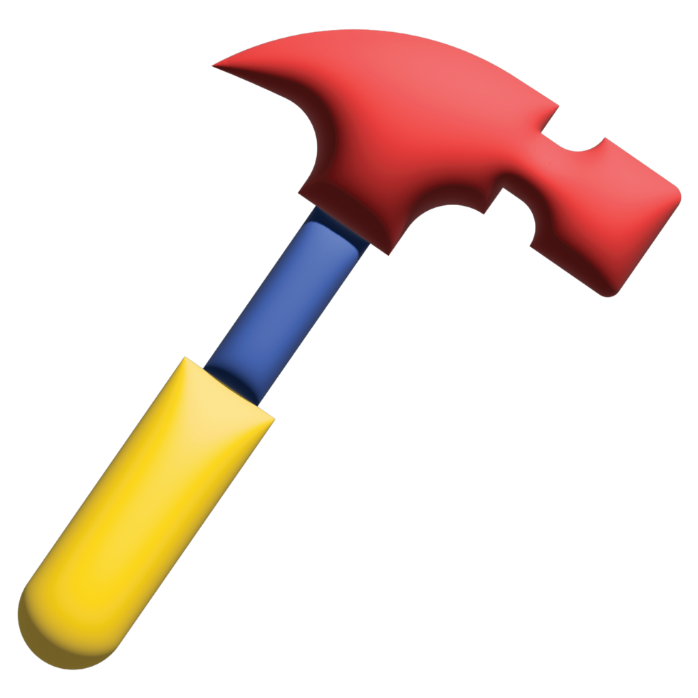 3d ilustración martillo png