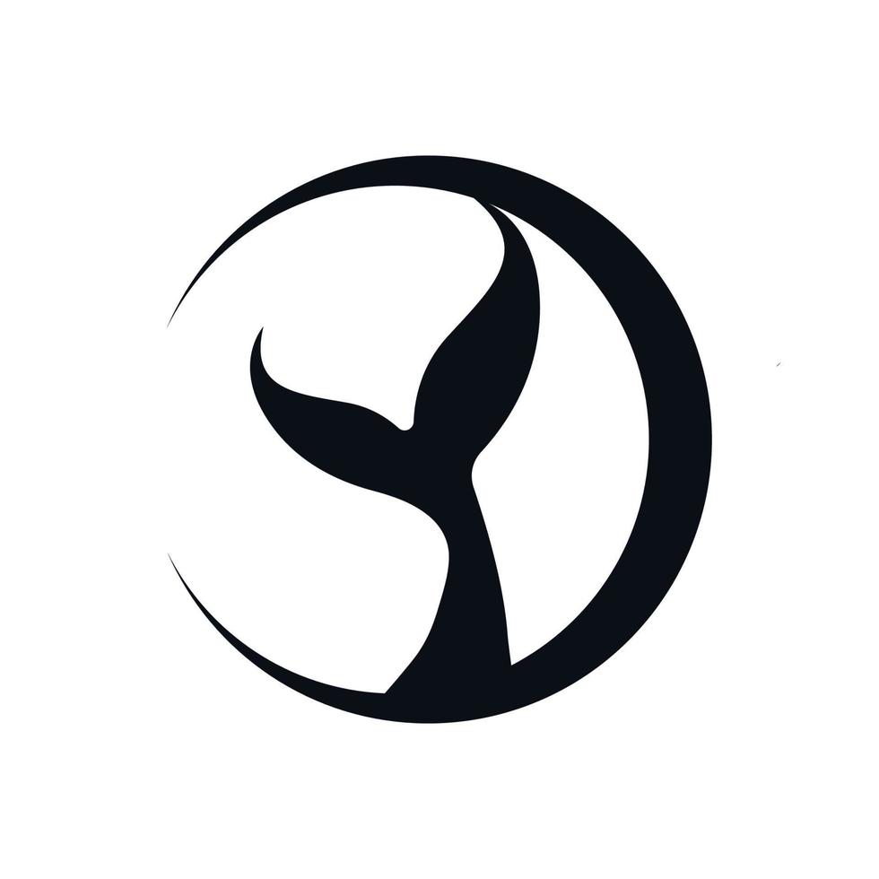 killer whale orca logo vector illustration