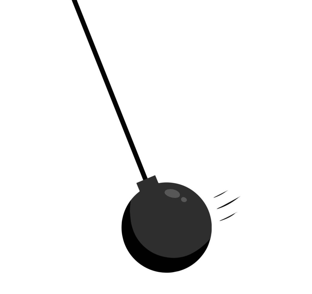 bola de demolición. demolición de la casa. icono de destrucción y