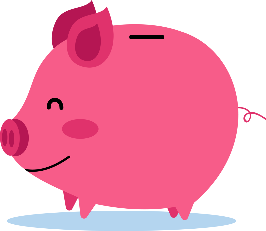 piggy bank illustration. illustration of saving money in a piggy bank png