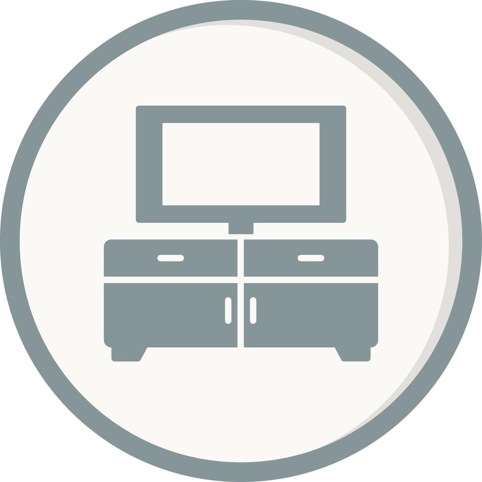 Tv Table Vector Icon