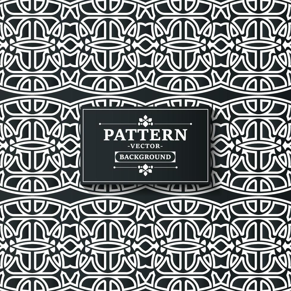 flat ornament line pattern design vector
